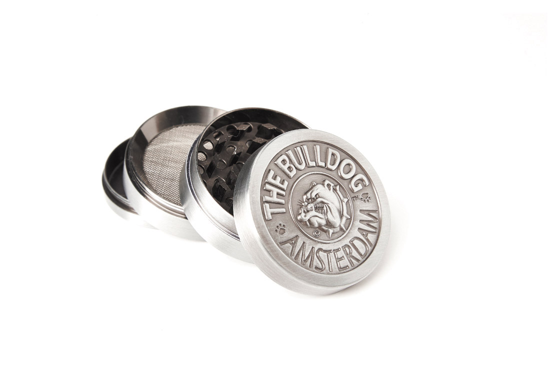 Bulldog 4 Part Grinder Stainless Streel - 1 pc