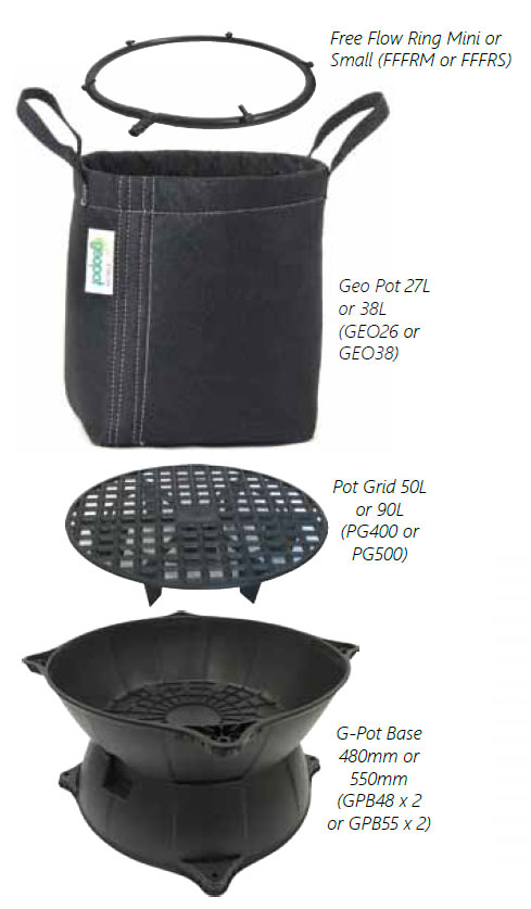G-Pots Kit Large - 2xGPB55/GEO38/GPG90/FFFRS/GPSK