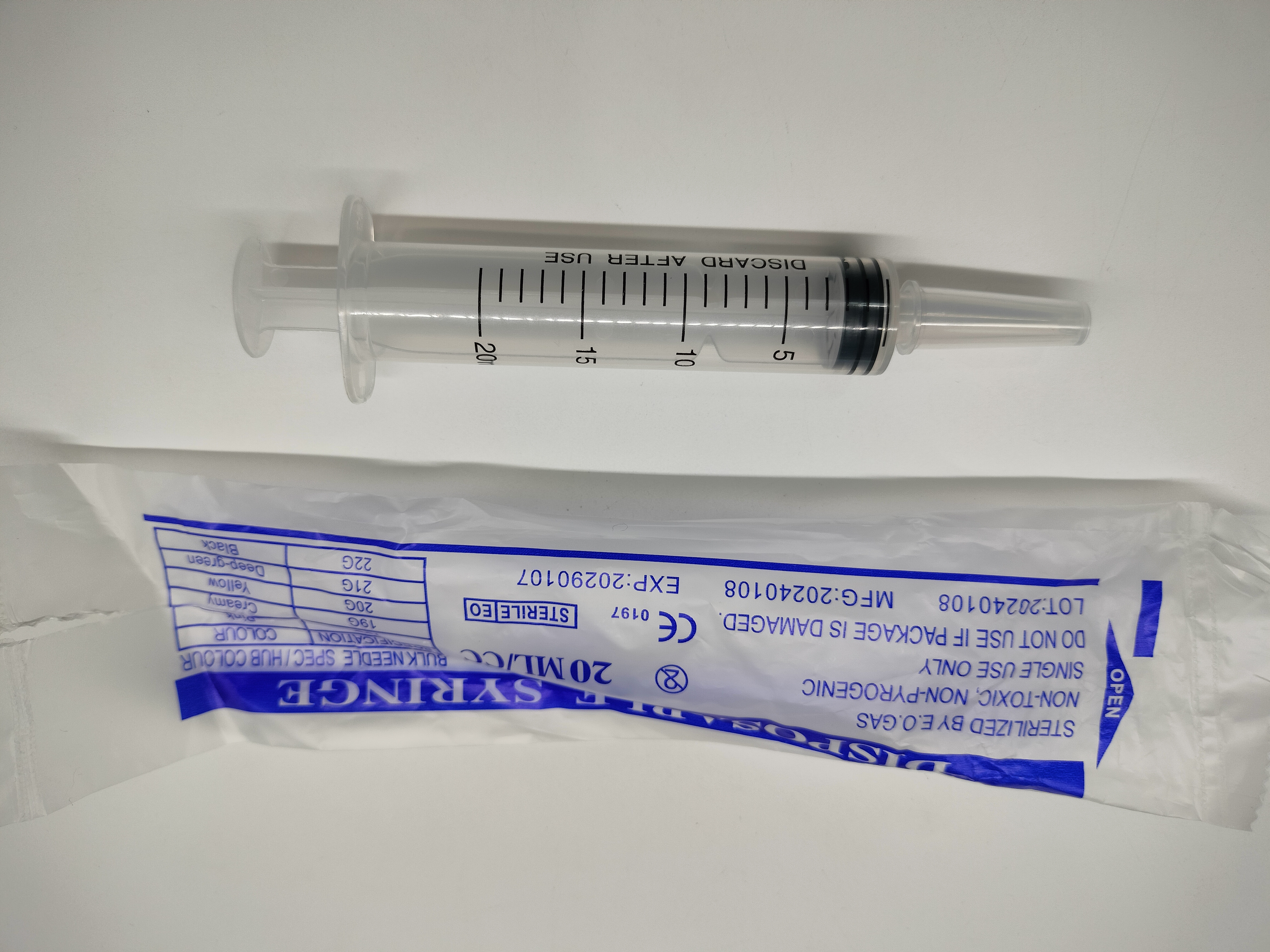 Measurement Syringe - 20 mL - Bag of 10