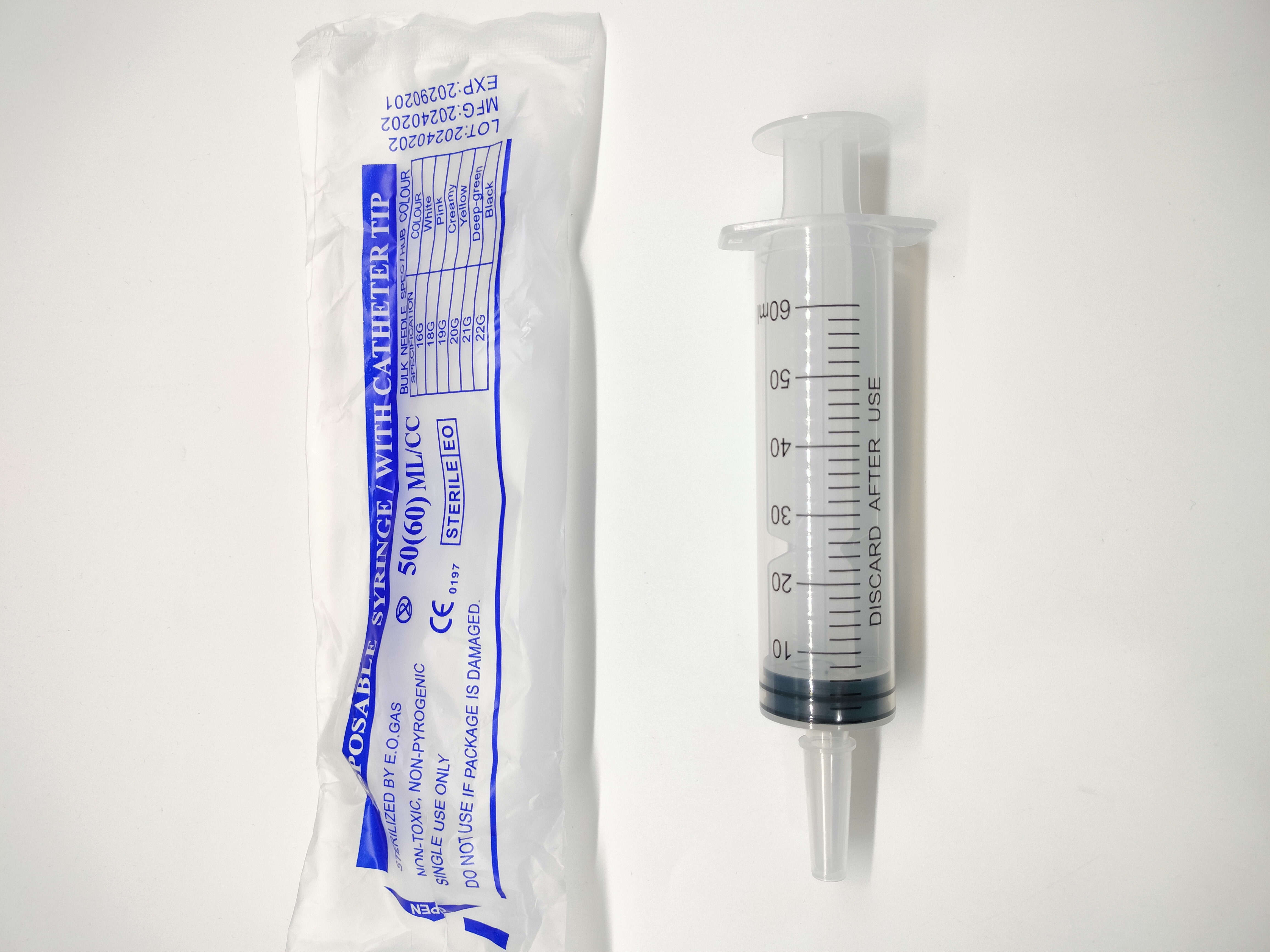 Measurement Syringe - 60 mL - Bag of 10