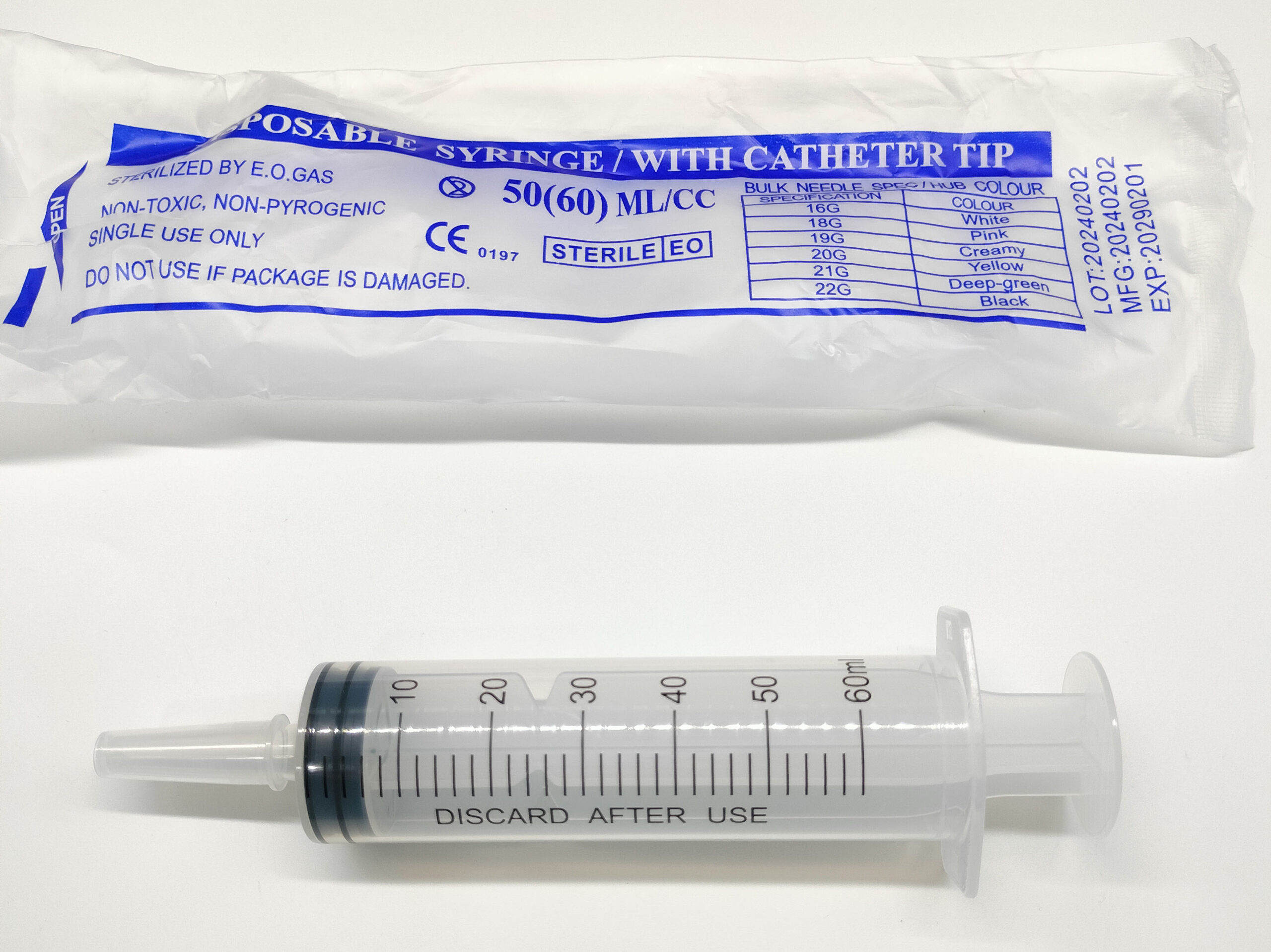 Measurement Syringe - 60 mL - Bag of 10