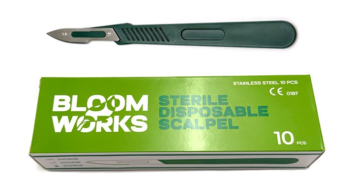 Bloom Works Sterile Scalpel - 10 Pack